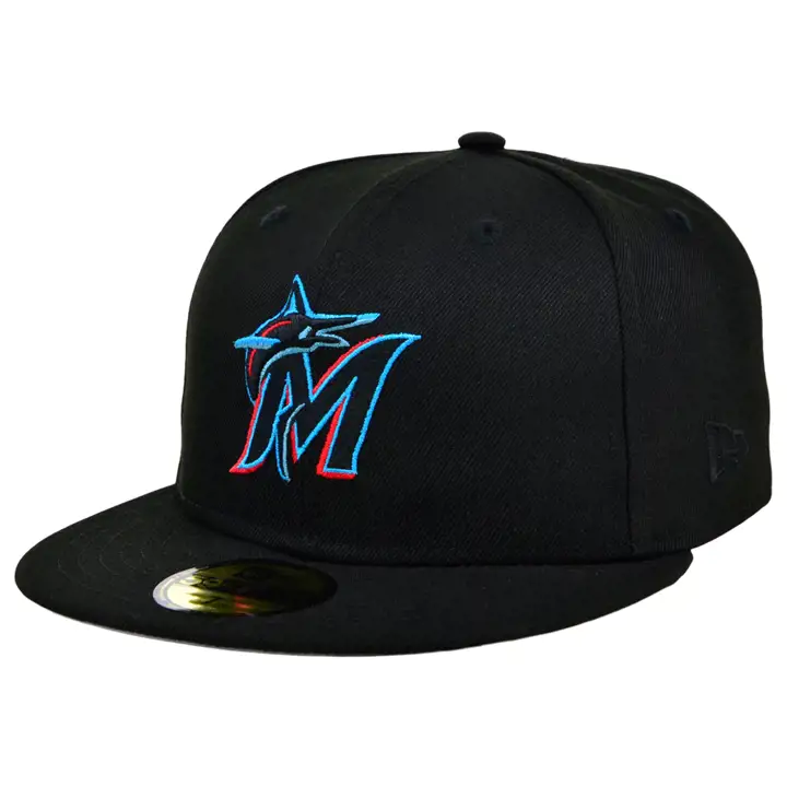Casquette MLB Core Current 59FIFTY Miami Marlins noir/noir/gris