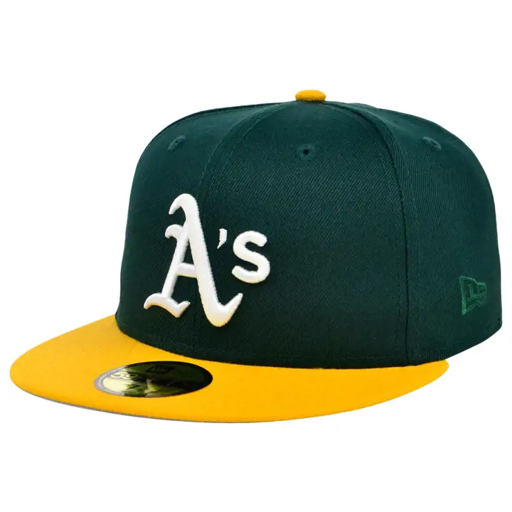 Casquette 59FIFTY Oakland Athletics MLB Core Current verte/jaune/grise