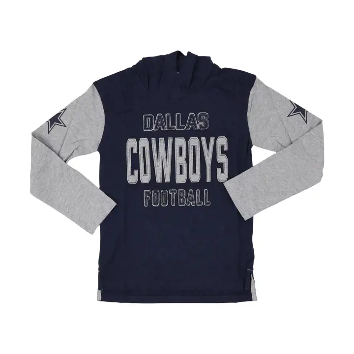 T-shirt à capuchon et manches longues Dallas Cowboys NFL Youth Heritage