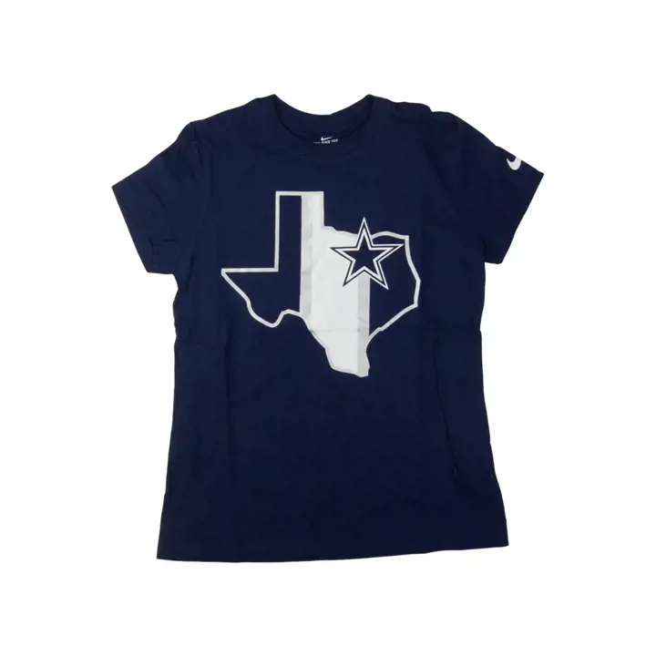 T-shirt essentiel à rayures horizontales pour femme NFL Cowboys 21 marine