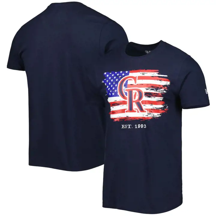 T-shirt Marine Colorado Rockies MLB NE Americana