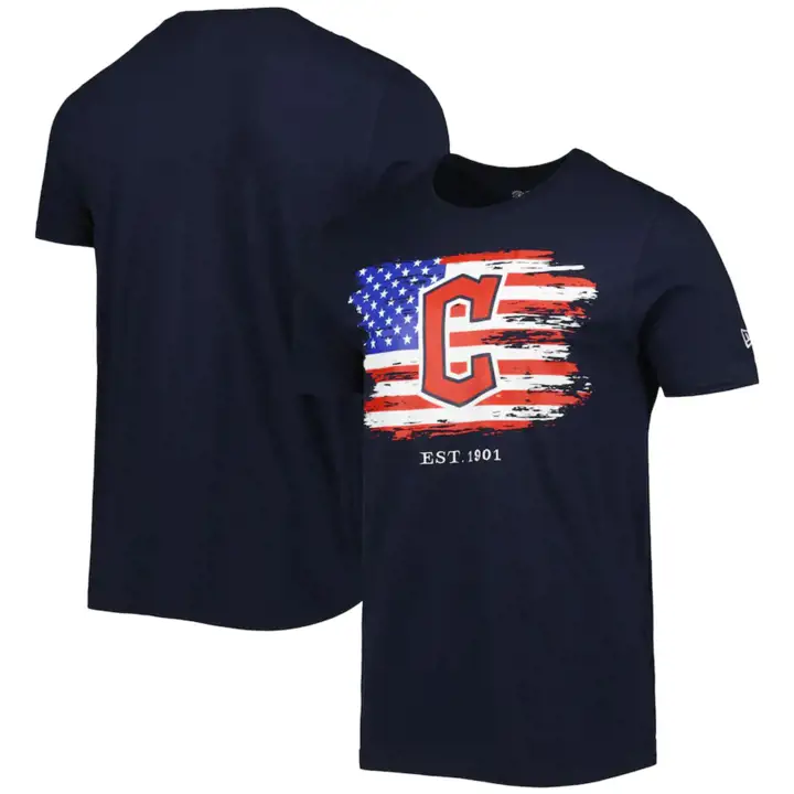 T-shirt marine Cleveland Guardians MLB NE Americana