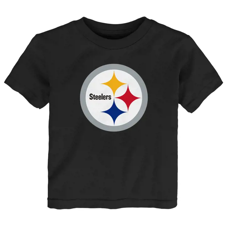 T-shirt Pittsburgh Steelers NFL pour tout-petit à logo principal 22 noir