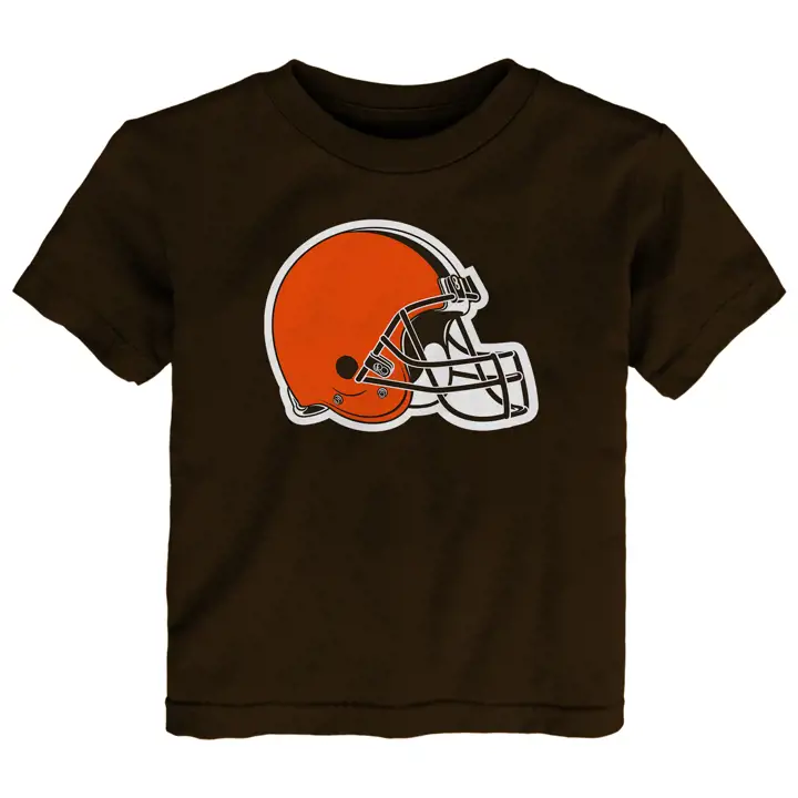 T-shirt enfant Cleveland Browns NFL à logo principal 22 marron
