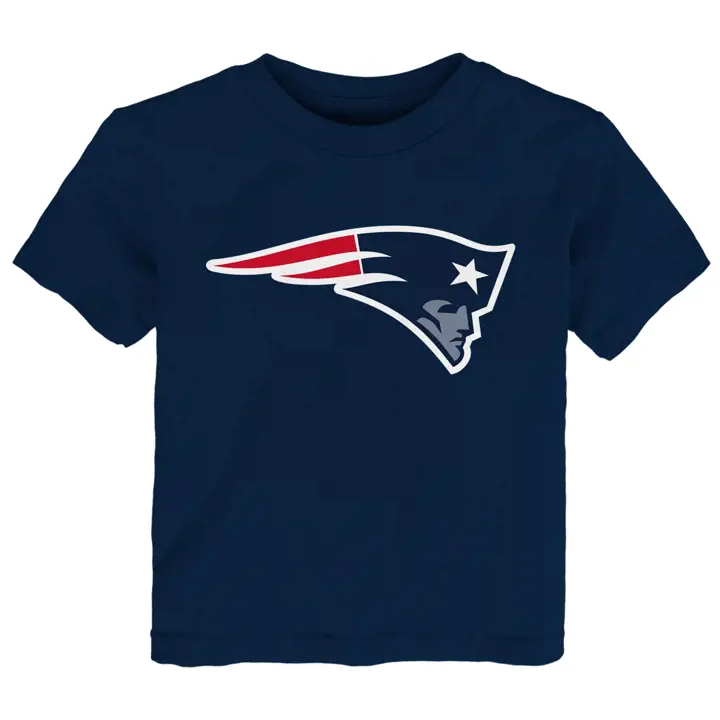 T-shirt NFL enfant Patriots de la Nouvelle-Angleterre à logo principal 22 marine
