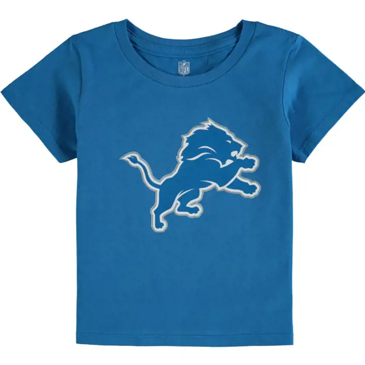 T-shirt enfant NFL Detroit Lions à logo principal 22 bleu