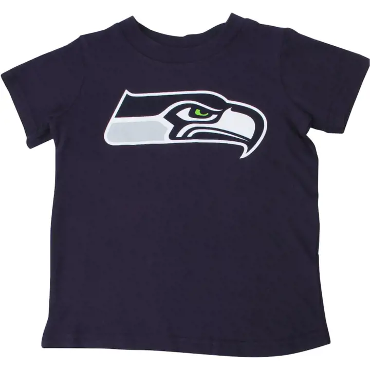 T-shirt Seattle Seahawks NFL avec logo principal pour bébés 22 marine