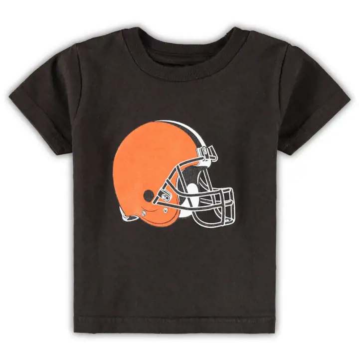 T-shirt bébé Cleveland Browns NFL logo principal 22 marron