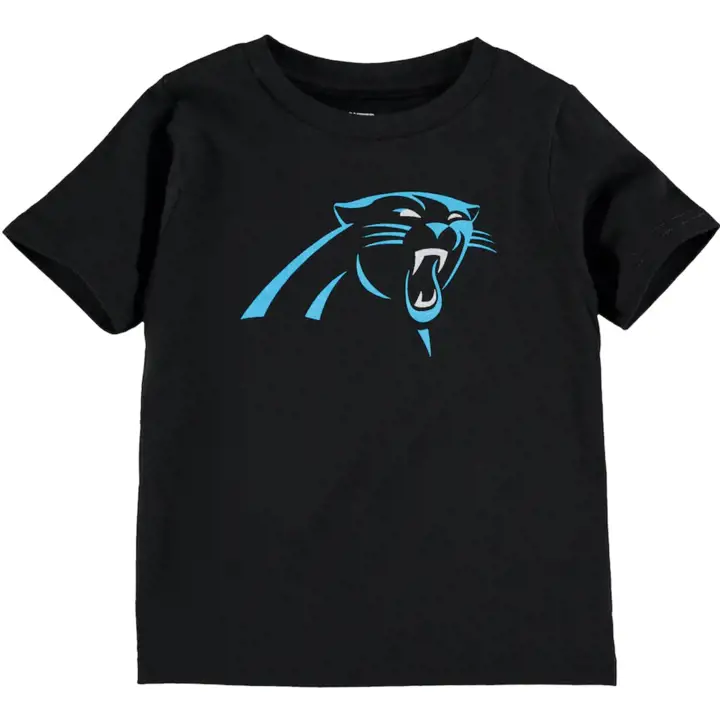 T-shirt à logo primaire Carolina Panthers NFL pour bébés 22 noir