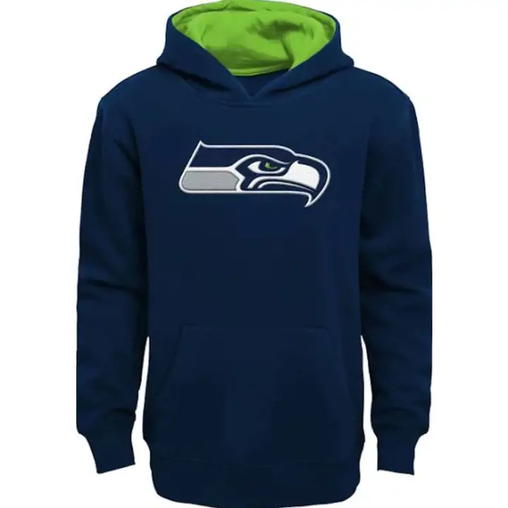 Seattle Seahawks NFL Enfants Logo Primaire Sweat à Capuche 22 Marine