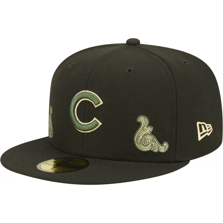 Casquette 59FIFTY MLB Chicago Cubs noire/noire/or