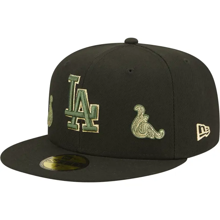 Los Angeles Dodgers MLB Cashed Check 59FIFTY blk/blk/gl