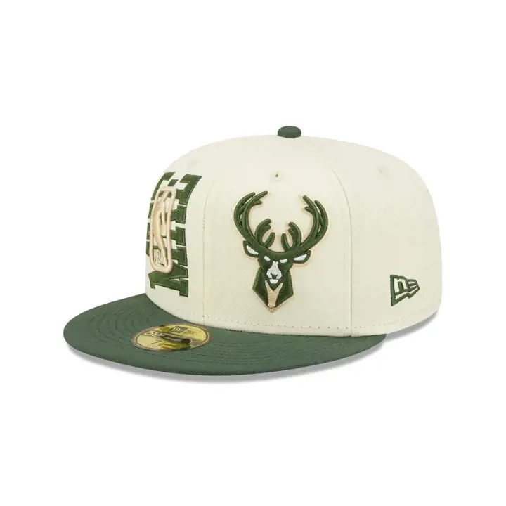 Milwaukee Bucks NBA Draft 2022 59FIFTY IVO/DKGRN/GRY