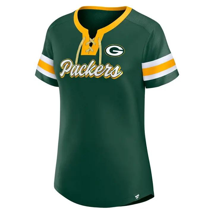 Maillot de football américain Athena Fashion pour femme Green Bay Packers 22 Vert