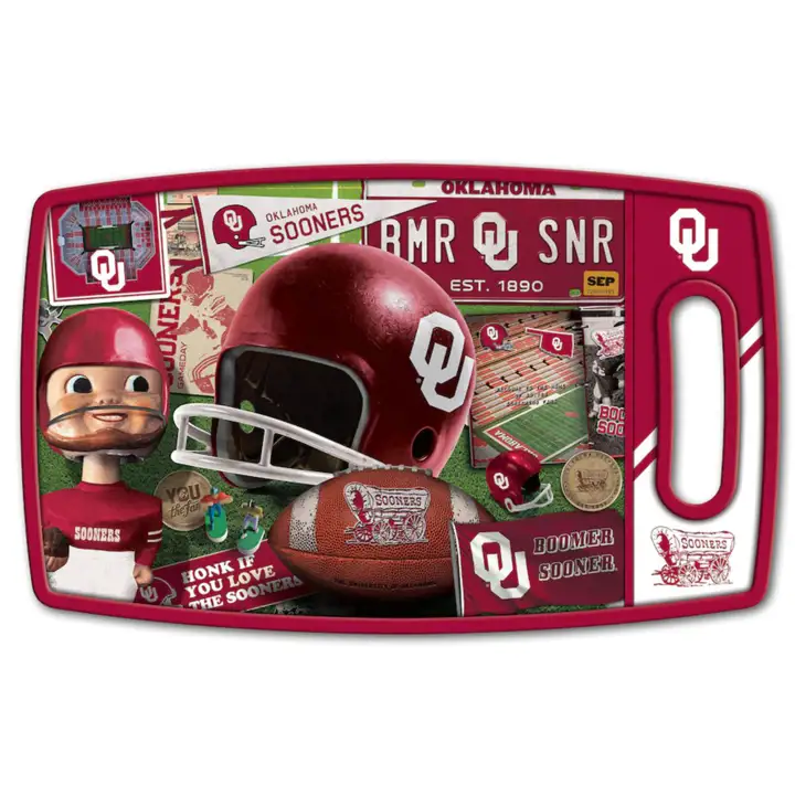 Planche à découper rétro Oklahoma Sooners