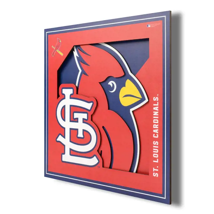 Série de décoration murale 3D 12x12 avec logo des Cardinals de St. Louis