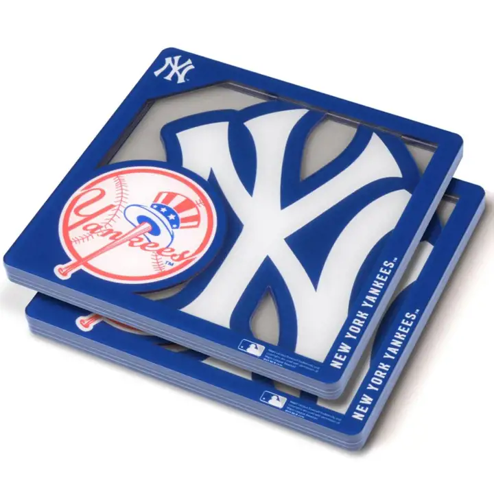 Sous-verres de la série Logo 3D New York Yankees