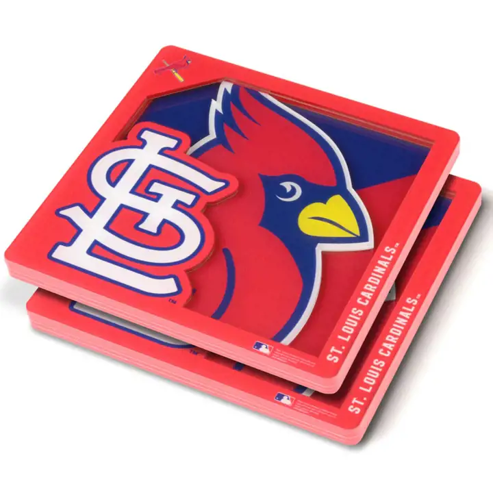 Sous-verres de la série Logo 3D St. Louis Cardinals