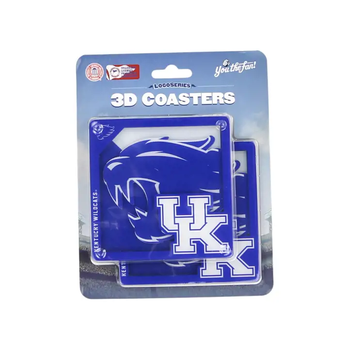 Sous-verres de la série Logo 3D Kentucky Wildcats
