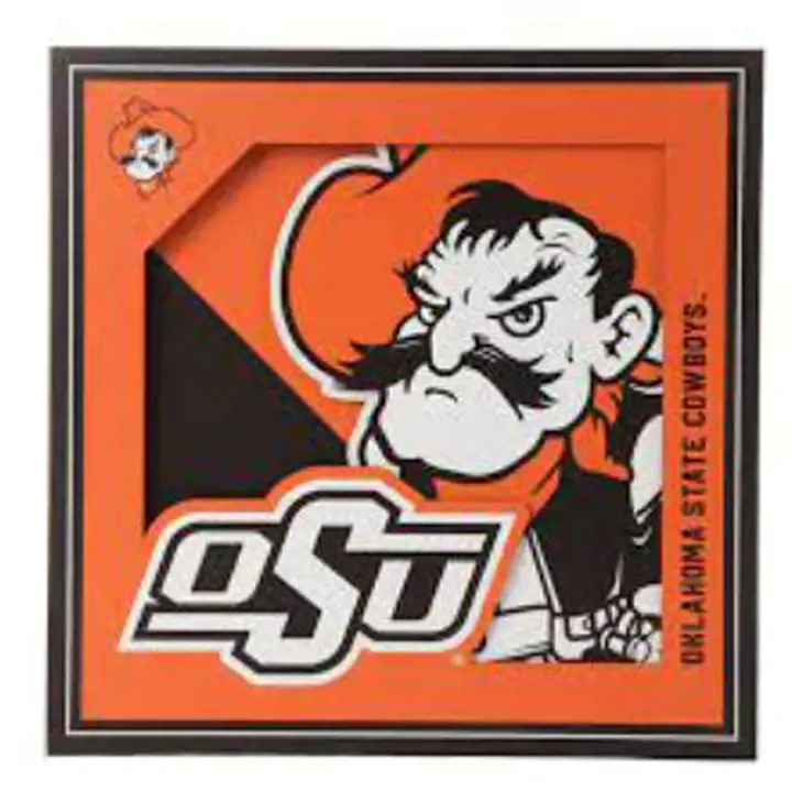 Sous-verres de la série Logo 3D Oklahoma State Cowboys