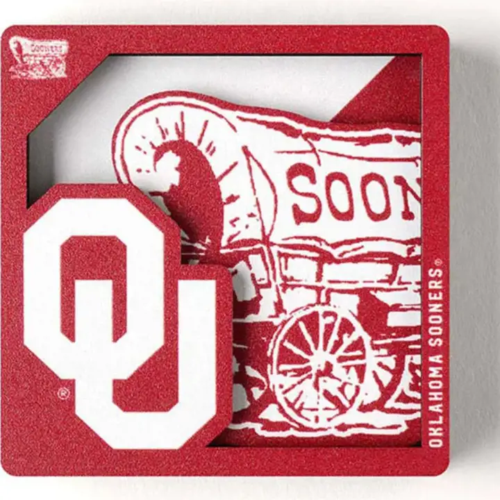 Série de logos 3D Aimant Oklahoma Sooners ast