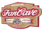 Ohio State Buckeyes 17x12.5 Fan Cave Wooden Sign Collectibles