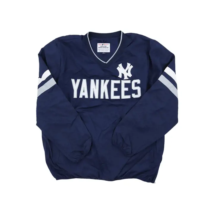 New York Yankees MLB Pullover col en V « The Clutch Hitter » marine