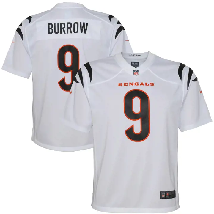 Maillot NFL Jeune Bengals Joe Burrow BLANC