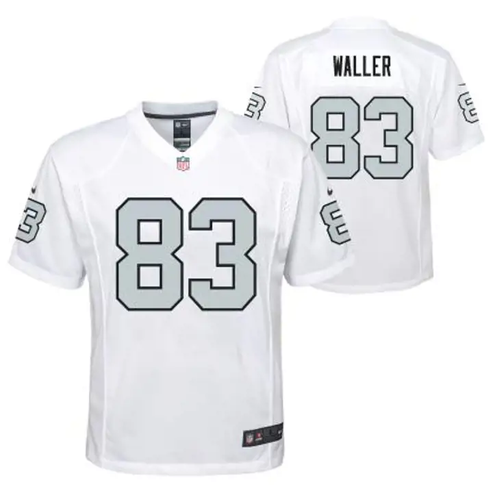 Maillot de match NFL pour jeunes LV Raiders Darren Waller BLANC