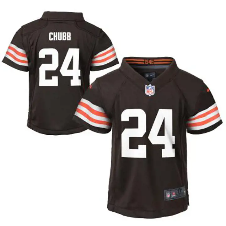 Maillot NFL Enfant Cleveland Browns Nick Chubb marron
