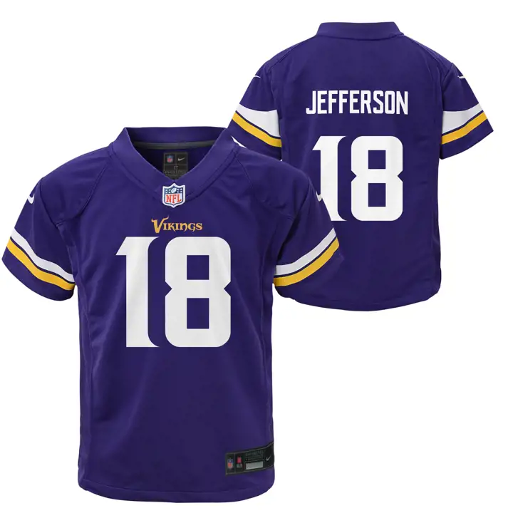 Maillot de match NFL pour tout-petits Minnesota Vikings Justin Jefferson