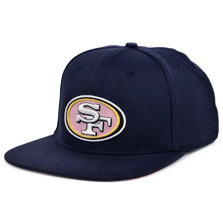 Casquette San Francisco 49ers NFL Pro Standard UV Snap bleu marine/rose