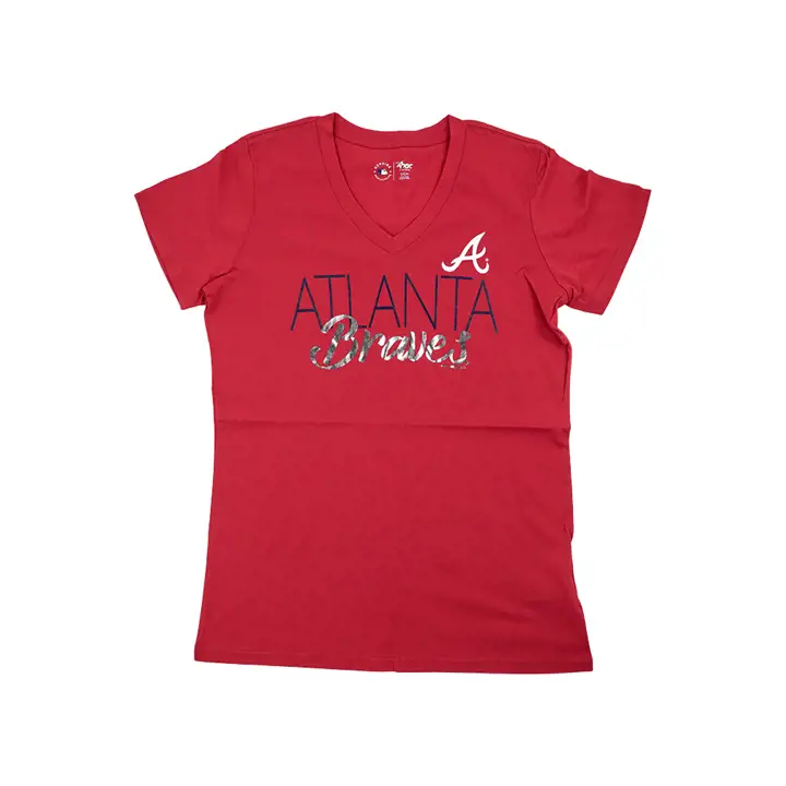T-shirt Femme MLB Atlanta Braves Journée d'Ouverture 22 Marine