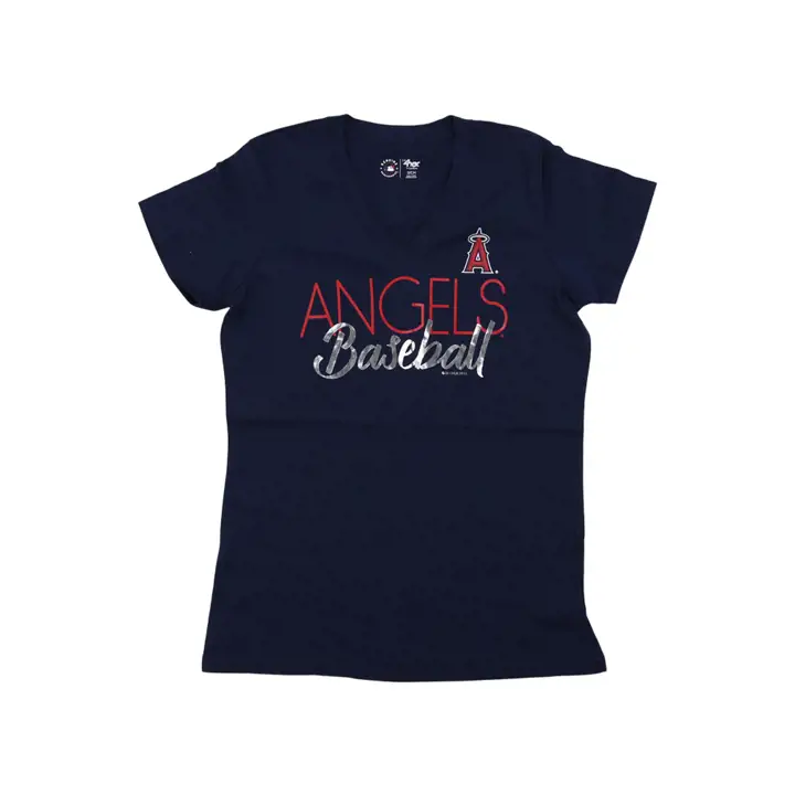 T-shirt Femme MLB Los Angeles Angels Jour d'Ouverture 22 Marine