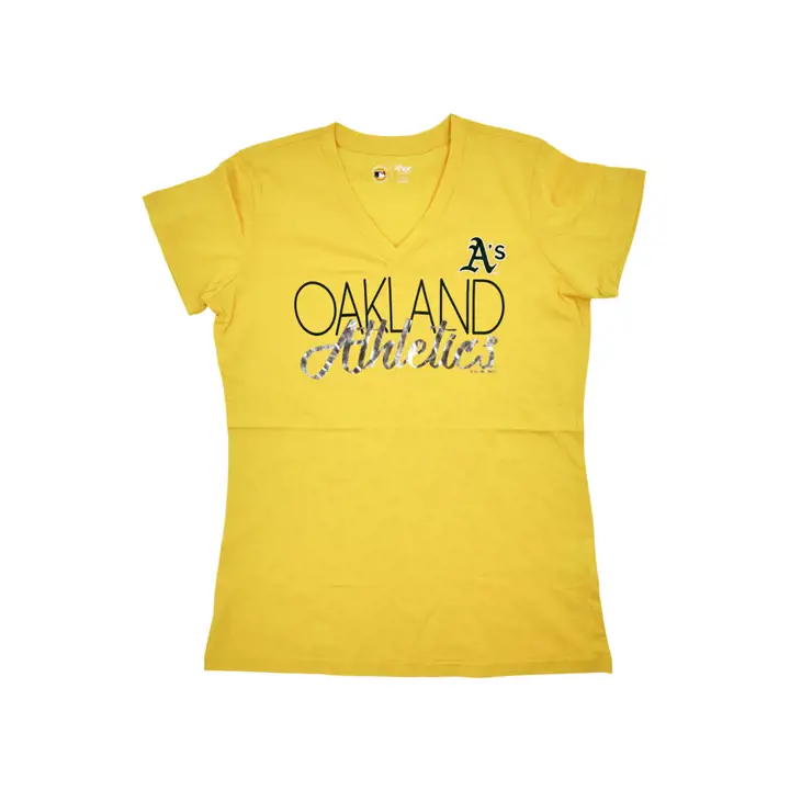 T-shirt Femme MLB Oakland Athletics Opening Day 22 Noir