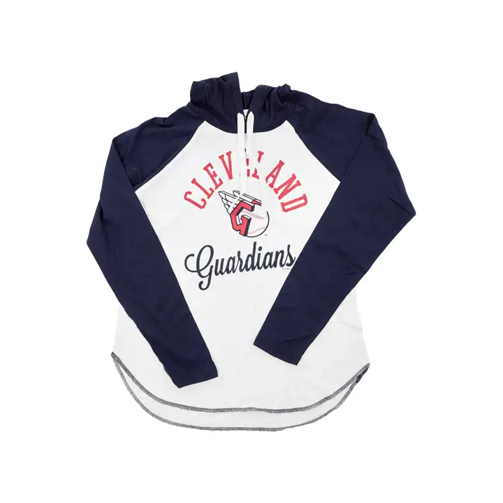 Cleveland Guardians MLB T-shirt à capuchon manches longues Fair Ball pour femme 22 G