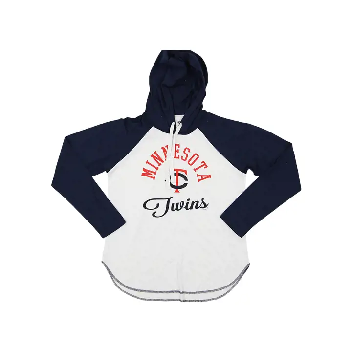 Minnesota Twins MLB T-shirt à capuche à manches longues Fair Ball pour femme 22 Gris