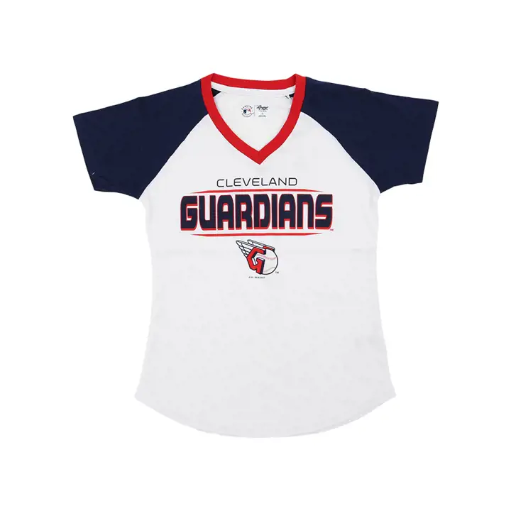 T-shirt « Extra Inning » pour femme des Cleveland Guardians (MLB), 22 WHT