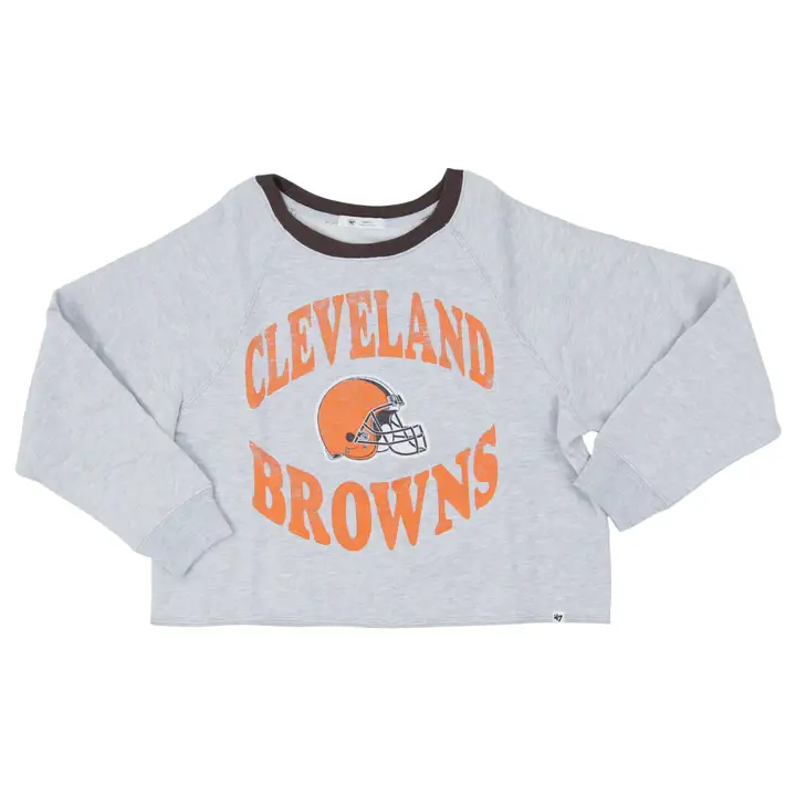 CLEVELAND BROWNS NFL Femme Kennedy Col Rond 22 Gris