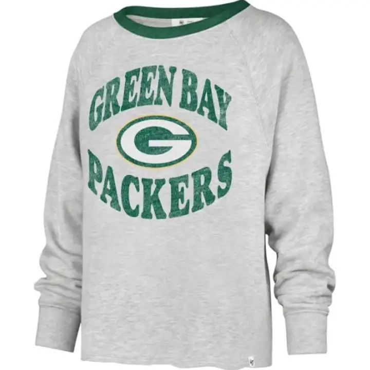 GREEN BAY PACKERS NFL Femme Kennedy Col Rond 22 Gris