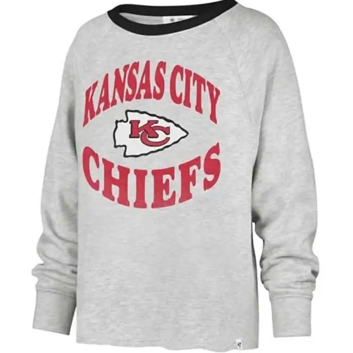 KANSAS CITY CHIEFS NFL Femme Kennedy Crew 22 Gris