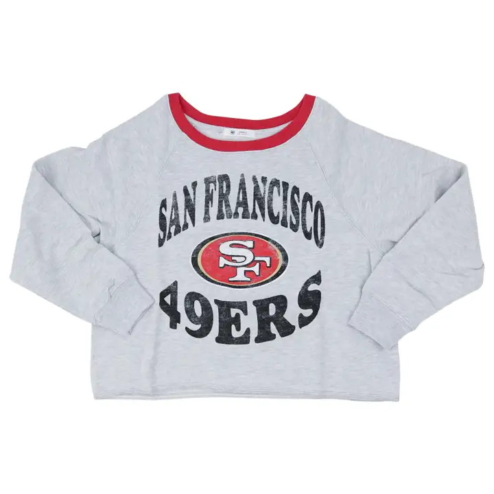SAN FRANCISCO 49ERS NFL Femme Kennedy Crew 22 Gris
