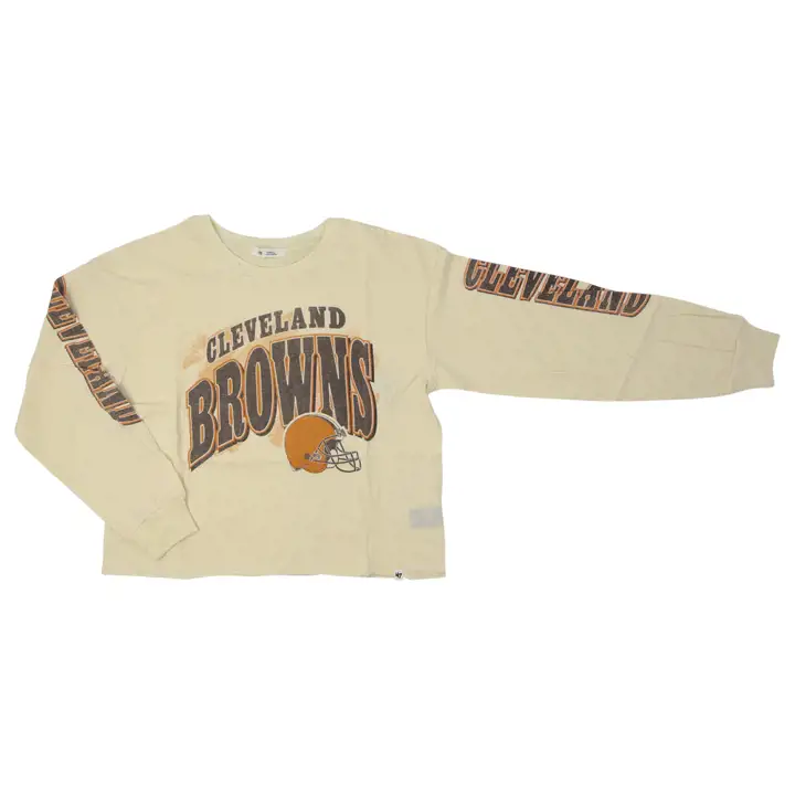 CLEVELAND BROWNS NFL Parkway Manches Longues Femme 22 ivoire