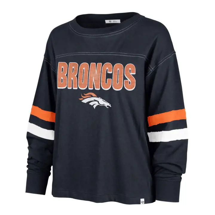DENVER BRONCOS NFL Femme Arbour Manches Longues 22 Bleu