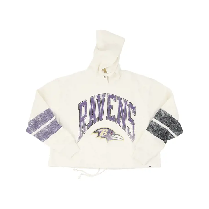 BALTIMORE RAVENS NFL Sweat à capuche Harper Femme 22 Ivoire