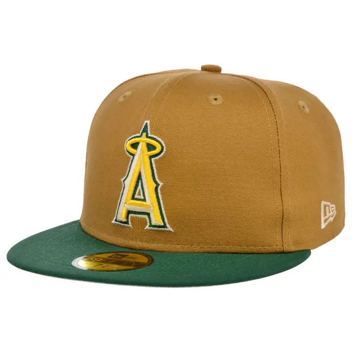 Casquette 59FIFTY MLB Anaheim Angels Desert Pine Bronze/Vert foncé/Pierre
