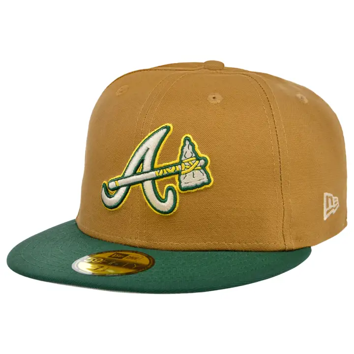 Casquette 59FIFTY MLB Desert Pine Atlanta Braves Bronze/Vert foncé/Pierre