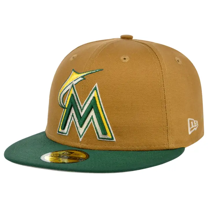 Miami Marlins MLB Desert Pine 59FIFTY Bronz/vrtfoncé/pierre