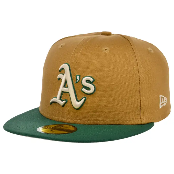 Oakland Athletics MLB Desert Pine 59FIFTY Marron bronze/Vert foncé/Pierre