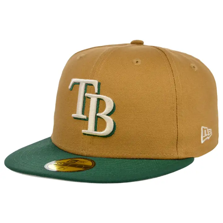 Tampa Bay Rays MLB Desert Pine 59FIFTY Marron/vert foncé/pierre